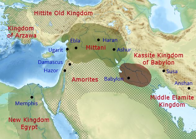 Bronze Age Levant. Image: History in the Bible